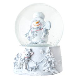 Sněžítko Sněhulák v bílém klobouku, 5x5x7 cm 